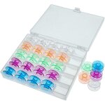 Vhbw boîte de rangement compatible avec toyota canettes de machine à coudre - inclus canettes colorées ... Vhbw boîte de rangement compatible avec toyota canettes de machine à coudre - inclus canettes colorées ...