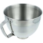 Vhbw bol mlangeur compatible avec kitchenaid 4, 8 l robot de cuisine avec tte inclinable - 5 l en inox ...