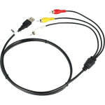 Vhbw - cble audiovisuel usb vers rca compatible avec lecteur de disque, systme audiovisuel - prise ...