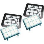 Lot de 6 filtres compatible avec philips powerpro compact fc9328 / 09, fc9328 / 69 aspirateur - filtre ...