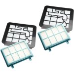 Lot de 6 filtres compatible avec philips powerpro compact fc9321 / 09, fc9320 / 09 aspirateur - filtre ...
