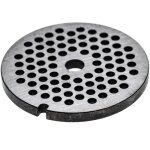 Grille taille 32 compatible avec kbs hachoir  viande - diamtre des trous 6mm, trou central 13, 4mm, ...