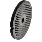 Grille taille 32 compatible avec porkert hachoir  viande - diamtre des trous 4mm, trou central 13, ...