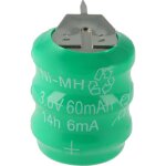 Vhbw - nimh pile bouton de remplacement pour type 3 / v80h 3 �pingles 80mah 3, 6v convient pour les batteries ...