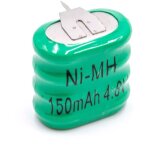 Vhbw - nimh pile bouton de remplacement pour type 4 / v150h 3 pingles 150mah 4, 8v convient pour les ...