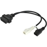 Vhbw ? c�ble adaptateur obd2 30 cm ? 4pin - obd1 vers obd2 ? connecteur 2x2 broches ? compatible audi, ...