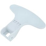Vhbw poign�e compatible avec beko wmb91022 7116841200 machine � laver plastique blanc