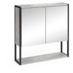 Vicco - armoire de toilette fyrk, bton, 60 x 60. 6 cm