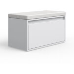Vicco - banc pour chaussures iker, blanc, 80 x 45 cm