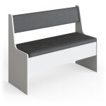 Vicco - banquette de salle à manger roman, blanc, 106. 6 x 41. 5 cm Vicco - banquette de salle à manger roman, blanc, 106. 6 x 41. 5 cm