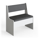 Vicco - banquette de salle  manger roman, blanc, 76. 6 x 41. 5 cm