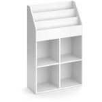 Biblioth�que luigi, blanc, 72 x 114. 2 cm vicco
