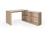 Vicco - bureau d'angle flexplus, sonoma, 137 x 60 cm
