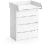 Vicco - commode � langer ruben, blanc, 83. 6 x 117 cm