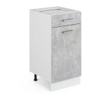 Meuble cuisine r - line, bton, 40cm sans pt vicco