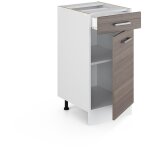 Vicco - meuble cuisine r - line, gris, 40 cm sans plan de travail