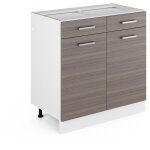 Vicco - meuble cuisine r - line, gris noble, 80cm sans pt