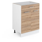 Vicco - meuble cuisine r - line, sonoma, 60cm avec tiroir, sans pt