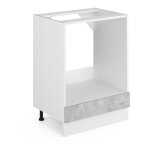 Vicco - meuble pour four r - line, bton, 60 cm sans plan de travail