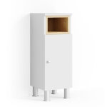 Vicco - meuble de rangement de salle de bain aquis, blanc, 30 x 71. 8 cm