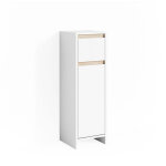 Vicco - meuble de rangement de salle de bain emma, blanc / sonoma, 30 x 95 cm
