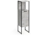 Meuble de rangement de salle de bain fyrk, b�ton, 33 x 120. 4 cm vicco