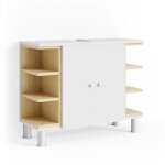 Vicco - meuble sous vasque simple aquis, blanc, 79. 6 x 64 cm Vicco - meuble sous vasque simple aquis, blanc, 79. 6 x 64 cm