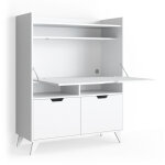Vicco - secrtaire bureau berdi, blanc, 110 x 45 cm