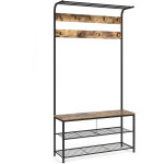 Vestiaire fyrk, bois antique, 100 x 190 cm vicco