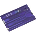 Victorinox swisscard classic bleu translucide outil multifonction