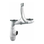 Kit de vidage complet pour �vier 2 cuves d50 avec trop plein valentin 00 784500 000 00