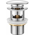 Vidage salle de bain, bonde de lavabo pop up, chrom�, argent