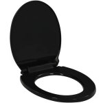 Vidaxl - abattant wc � fermeture en douceur lib�ration rapide noir