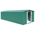 Abri de jardin 257x580x181 cm mtal vert vidaxl