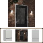 Applique murale d'extrieur argent acier inoxydable - applique murale exterieure - clairage extrieur ...