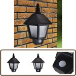 Applique murale solaire avec capteur de mouvement - lampe solaire extrieure - applique murale solaire ...