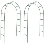 Arche de jardin 2 pcs pour plantes grimpantes