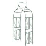 Vidaxl - arche de jardin design de piquet plantes grimpantes vert fonc