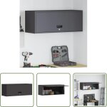 Vidaxl armoire en acier - armoire murale pour garage noir 90 x 33 x 35 cm
