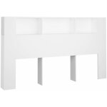 Armoire de tte de lit blanc 180x18, 5x104, 5 cm vidaxl