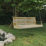 Balancelle bois de pin imprgn 155x65x60 cm vidaxl