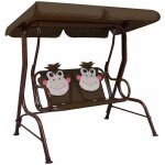 Balancelle pour enfants marron 115x75x110 cm tissu vidaxl Balancelle pour enfants marron 115x75x110 cm tissu vidaxl