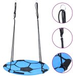 Vidaxl - balan�oire nid d'oiseau motif de ballon de foot 100 cm