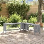 Vidaxl - banc d'angle de jardin et jardinire 117 cm bois d'acacia gris