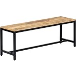 Vidaxl - banc � d�ner 120 cm bois de manguier massif brut