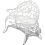 Vidaxl - banc de jardin de 100 cm dans die - cast aluminium romantic design diverses couleurs couleur ...