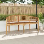 Vidaxl - banc de jardin en forme de banane 180 cm bois de teck solide
