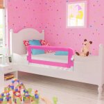 Vidaxl - barrire de lit pour enfants 102x42 cm rose