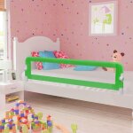 Vidaxl - barri�re de s�curit� de lit d'enfant vert 180x42 cm polyester
