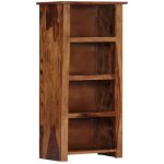 Biblioth�que en bois avec un charme rustique 4 �tag�res avec finition polie et laqu�e